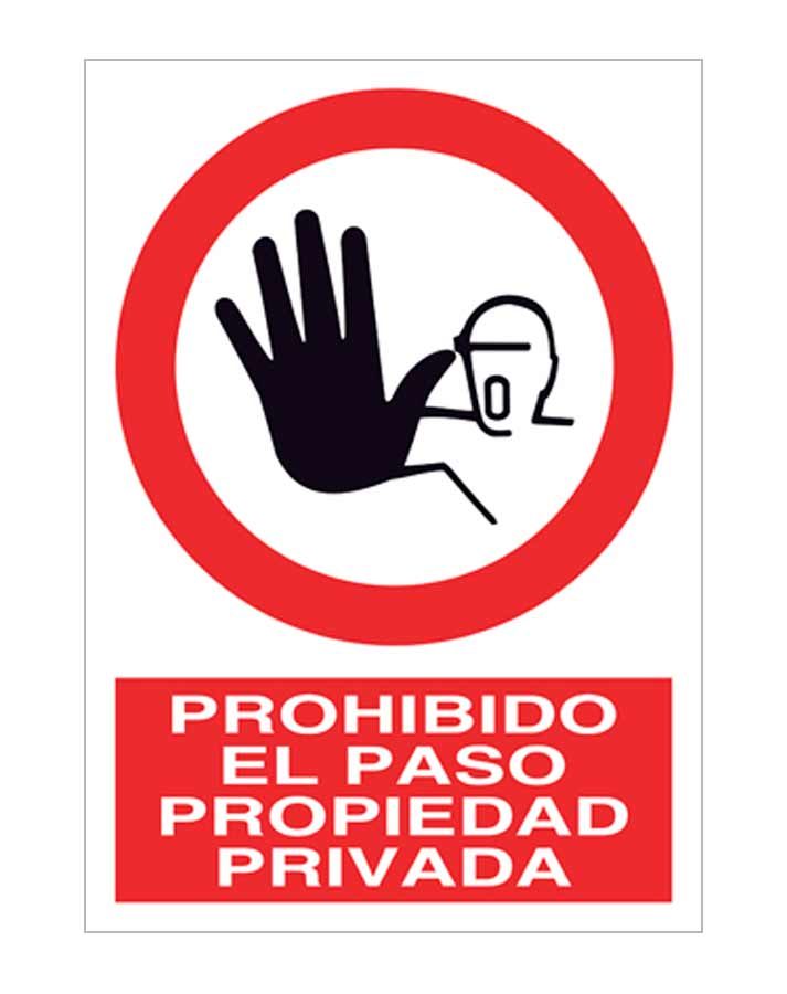 Señalamiento Letrero Prohibido El Paso